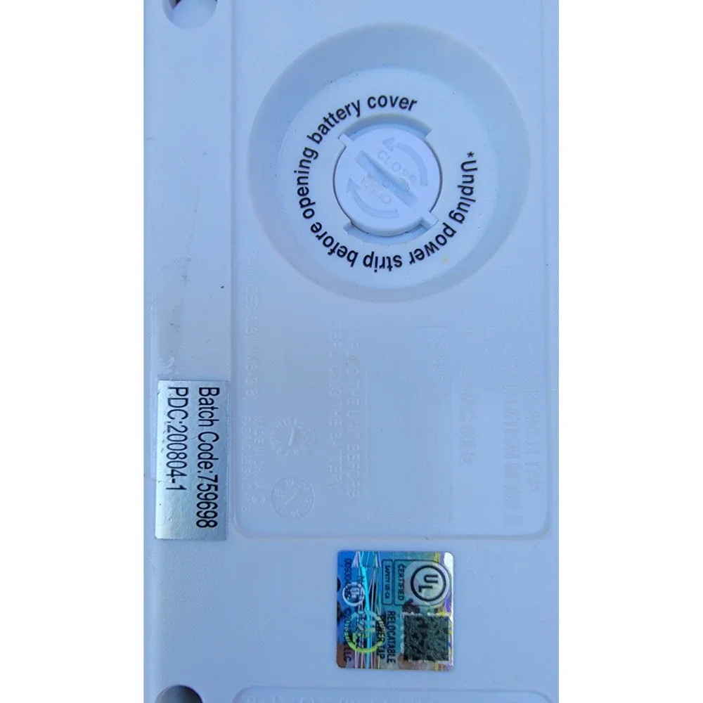 Zilla Digital Power Center 8 Outlet Surge Protector Timer Strip White 09304-1